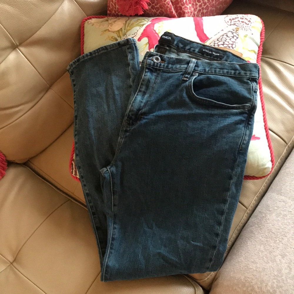 MENS RVCA Daggers Denim jeans size 38